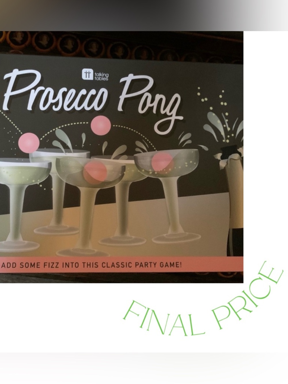 ✅ FINAL PRICE🥂NIB New Talking Tables Prosecco Pong Game